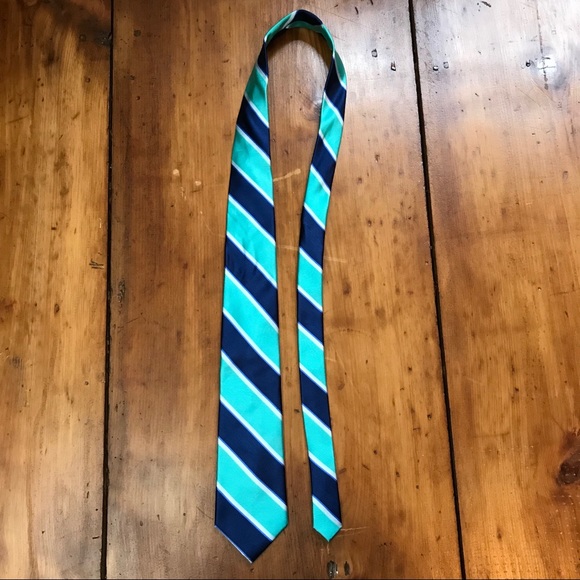 Men’s Jones NY Teal & Blue Tie - Picture 7 of 8